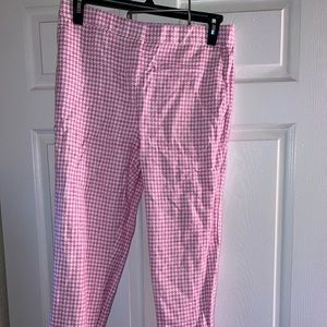 Pink and white plaid! New without tags! Cuffed leg! Very pretty and feminine.